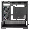 DeepCool CG380U Mid-Tower Korpus, Karastatud Klaas, 3x 120mm ARGB Ventilaatorit, Must