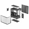 DeepCool CG380U Mid-Tower Korpus, Karastatud Klaas, 3x 120mm ARGB Ventilaatorit, Must