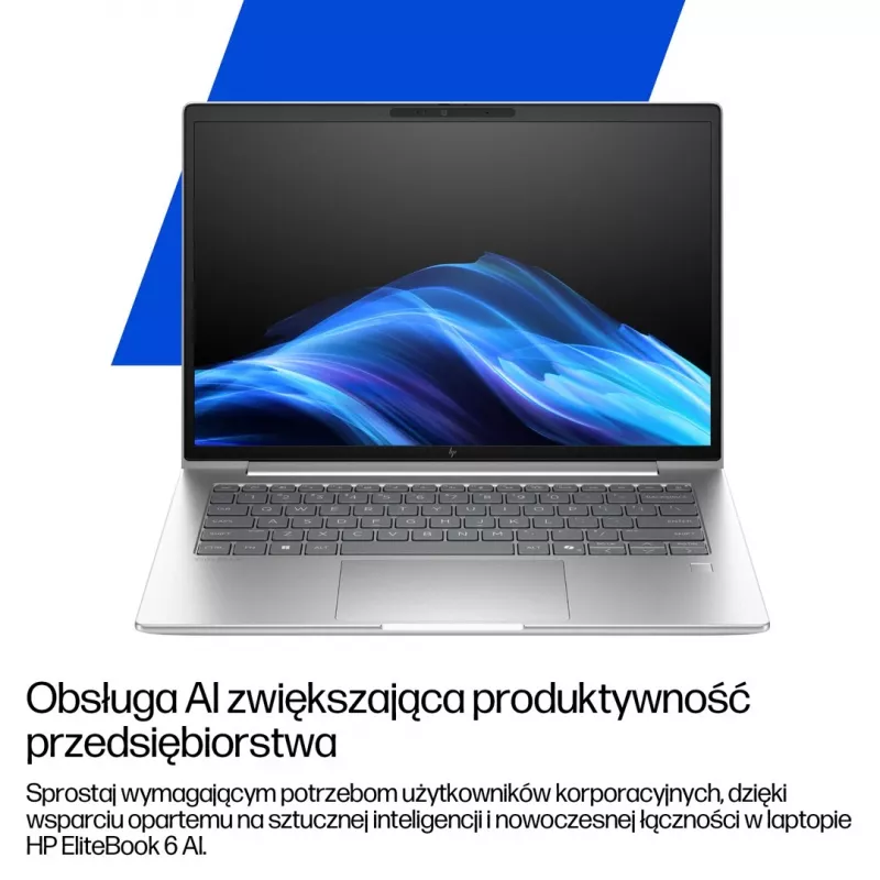 HP EliteBook 6 G1i 16 tolli Ultra 7 265U 24GB DDR5 512GB SSD Windows 11 Pro Pike Silver Alumiinium 3Y OnSite
