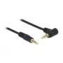 Delock 3.5 mm 4-pinise stereo-pistiku helikaabel, isane-isane, nurga all, 5 m, must
