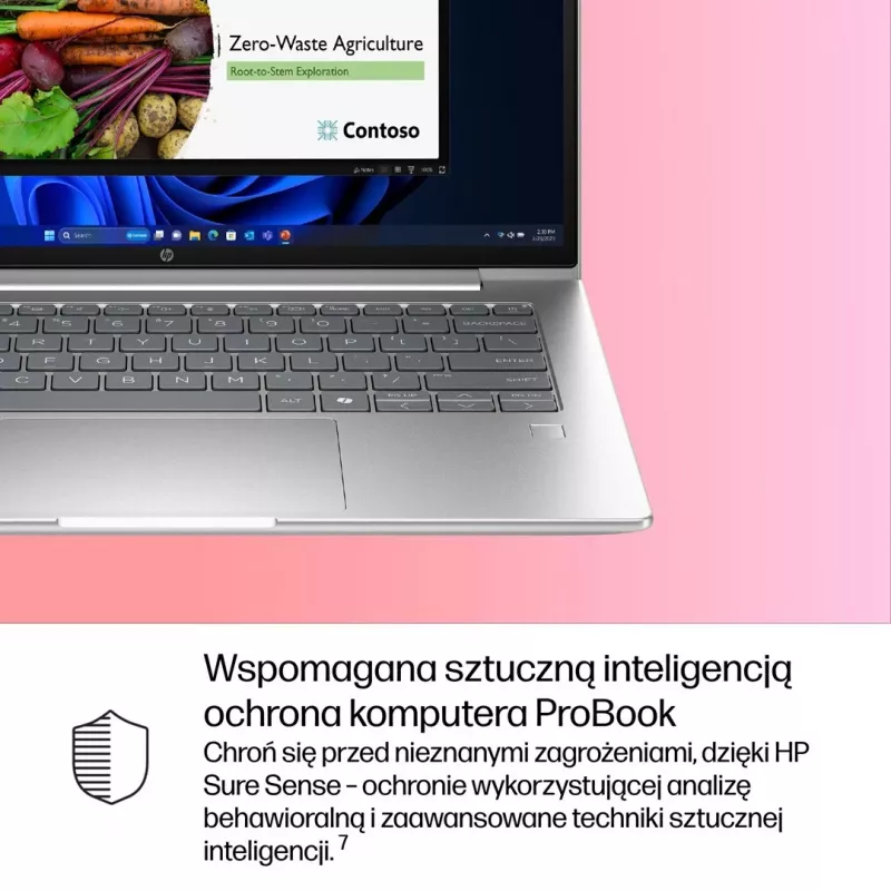 HP ProBook 4 G1i 14 tolli Ultra 7 255U 16GB DDR5 512GB SSD WUXGA Windows 11 Pro hõbedane 3 aastat kohapealne teenindus