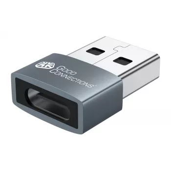 Good Connections USB 2.0 Adapter USB-A Male to USB-C Female 10-Pack