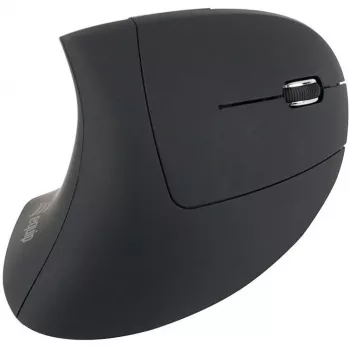Equip 245110 Vertikaalne Ergonoomiline Juhtmevaba Hiir - Paremakäeline - 2,4 GHz - USB Vastuvõtja - Must