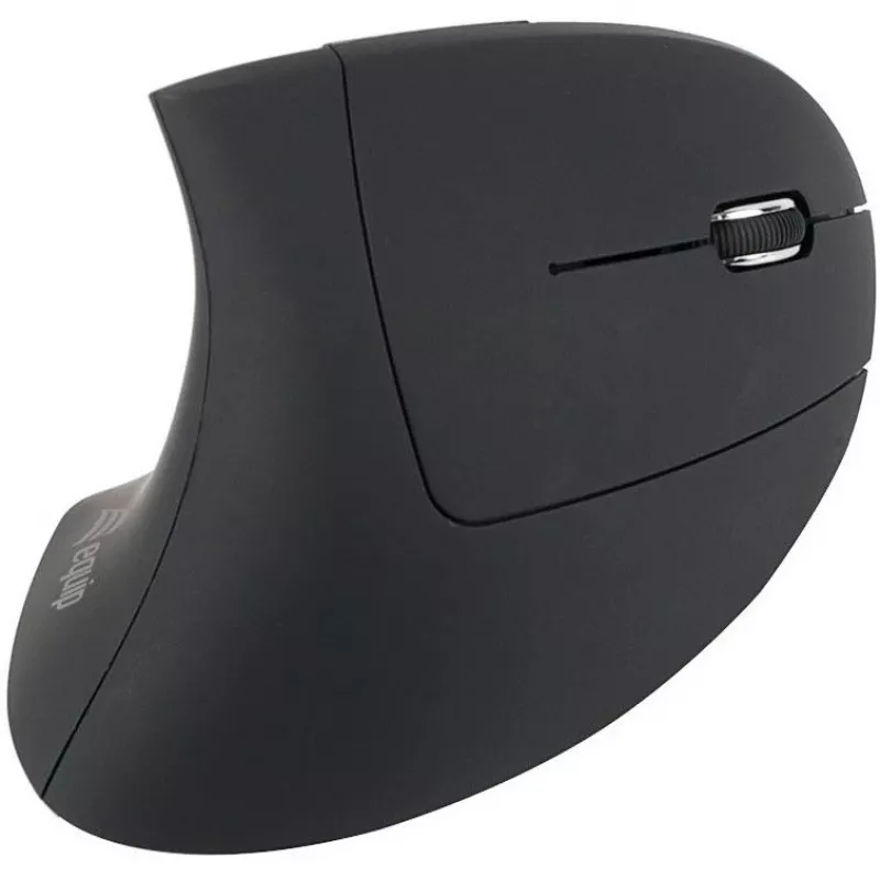 Equip 245110 Vertikaalne Ergonoomiline Juhtmevaba Hiir - Paremakäeline - 2,4 GHz - USB Vastuvõtja - Must
