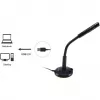 Equip Desktop Microphone with Adjustable Angle, USB Connection, Black