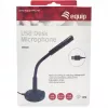 Equip Desktop Microphone with Adjustable Angle, USB Connection, Black