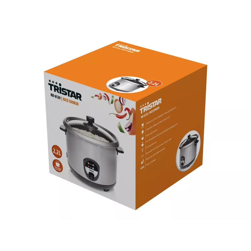 Tristar RK-6129 Riisikeetja 2,2 L Roostevaba teras 900 W