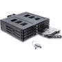 Delock 5.25 inch vahetuskarkass 8 x 2.5 inch SATA või SAS HDD / SSD jaoks lukuga