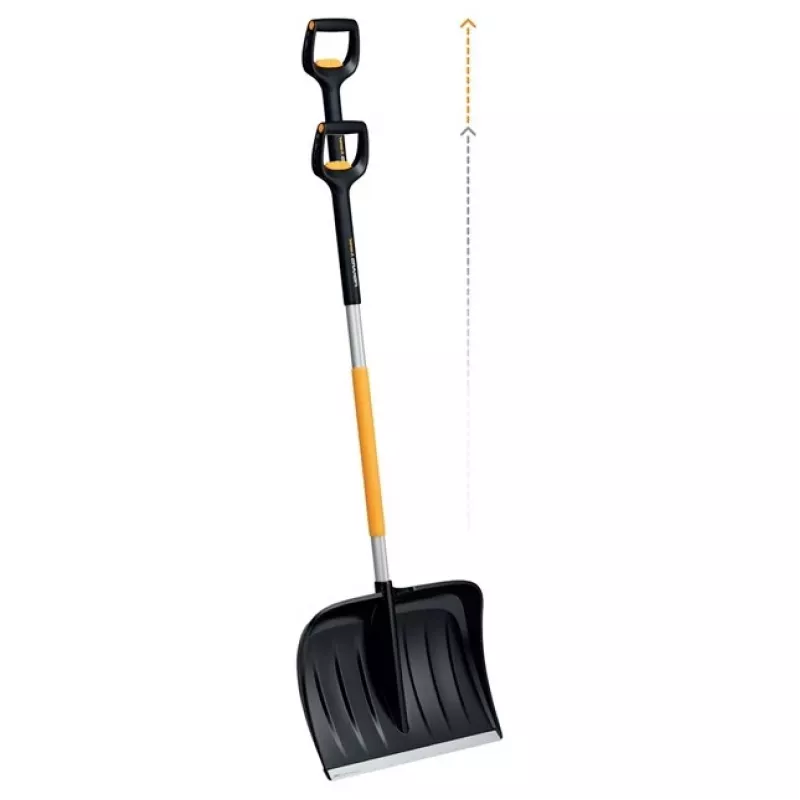 Fiskars 1057189 Snow Shovel Metal Black, Orange