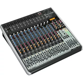 Behringer QX2442USB 24-sisendiga 4/2-bussi analoogmikser USB-liidese ja FX-iga