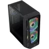 Aerocool AirHawk Duo Midi-Tower, Karastatud Klaas - Must