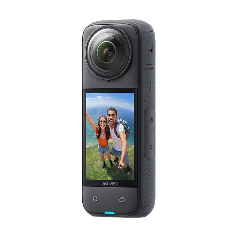 Insta360 X4 Adventure Bundle - 8K 360° kaamera selfiepulga, lisapatarei ja 64GB mälukaardiga