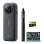 Insta360 X4 Adventure Bundle - 8K 360° kaamera selfiepulga, lisapatarei ja 64GB mälukaardiga