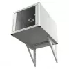EFB Elektronik Toeplaat seinakapi sügavusele 800mm RAL 7035, 2-osaline komplekt