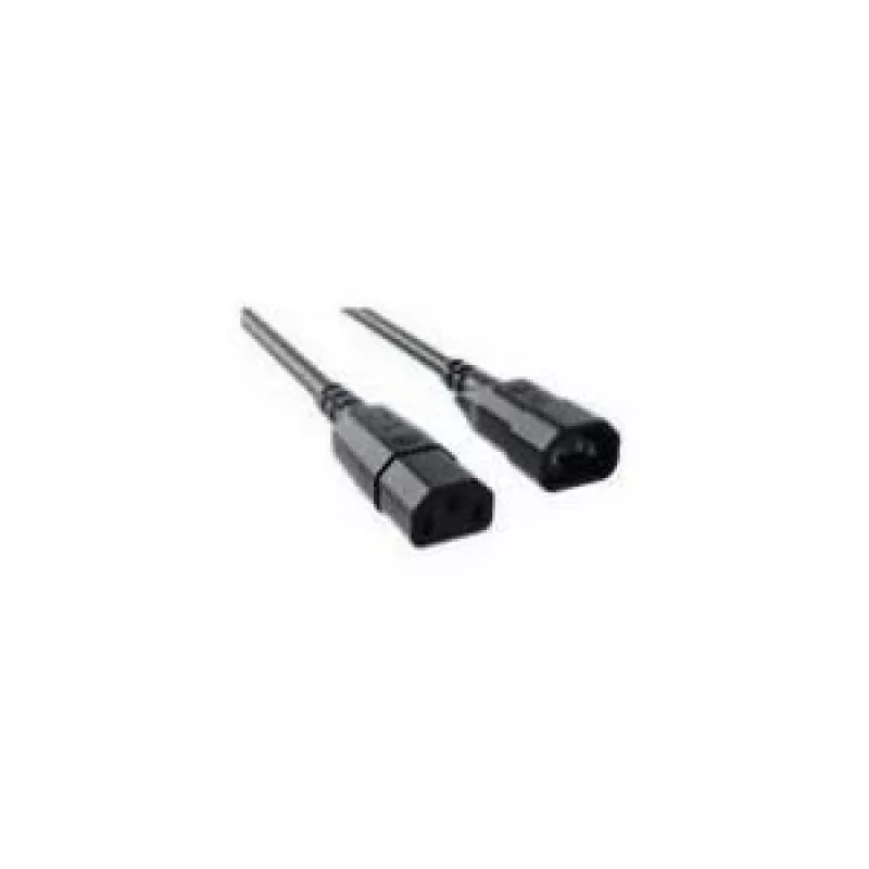 Bachmann toite pikenduskaabel IEC 60320 C14–C13 1,5 m must (356.127)