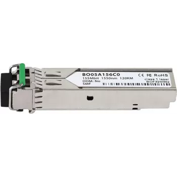 BlueOptics SLC120-DDM Ühilduv SFP Transiiver, 100BASE-ZX, Ühemoodiline, 1550nm, 120km, DDM, 0-70°C