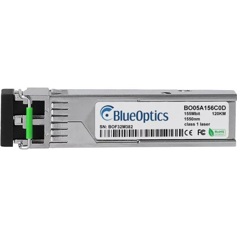 BlueOptics SFP Transceiver SFP-FC-S100-A-BO Ühilduv KTI Networks SFP-FC-S100-A, 155 Mbps, 1310 nm, 20 km, LC Duplex, Single-mode