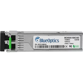 BlueOptics BO05A156C0D Ühilduv SFP-saatjatevastuvõtja, LC-Dupleks, 100BASE-ZX, Ühemoodkiud, 1550nm, 120KM, DDM, 0°C/+70°C (55112407201-BO)
