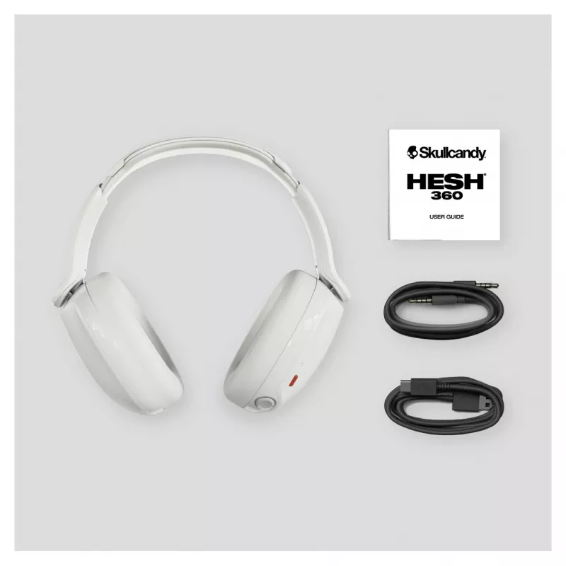 Skullcandy Hesh 360 juhtmeta üle-kõrvaklapid, Bluetooth 5.0, aktiivne mürasummutus, valge