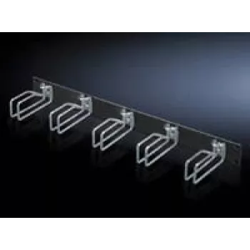 Rittal 7257.105 Kaablihalduspaneel, must, teras, 2U, 19 tolli, 482,6 mm