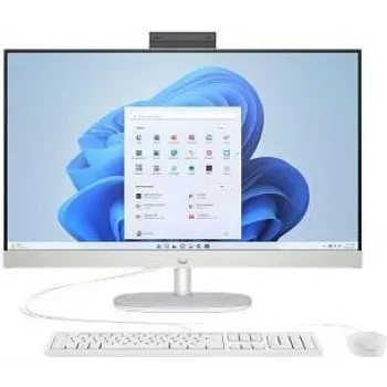 HP 27-cr1071ng Intel Core Ultra 7 155U All-in-One PC, 27 tolli FHD IPS, 16GB DDR5, 1TB SSD, Windows 11 Home, Natural Silver