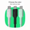 GREEN CELL USB-C to USB-C PowerFlex 100W Silicone Cable 1.2m Black