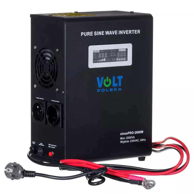VOLT POLSKA SINUS PRO 2000W 24V Puhas Siinuslaine Inverter/Laadija 1400W Pidev