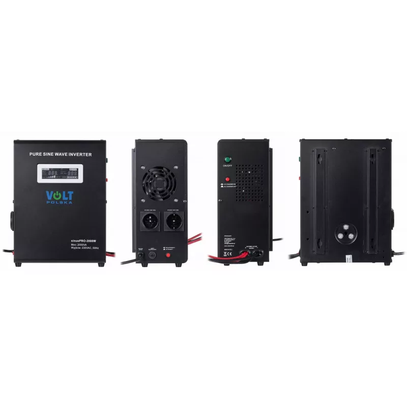 VOLT POLSKA SINUS PRO 2000W 24V Puhas Siinuslaine Inverter/Laadija 1400W Pidev