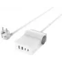 4smarts USB-C/A Power Strip Desk GaN 65W White