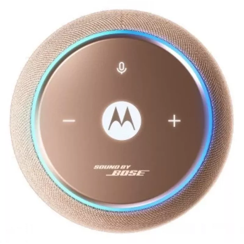 MOTOROLA Sound Flow kõlar XT2549-1 30W väljundvõimsus Sound by Bose Wi-Fi BT Airplay2 Google Spotify UWB 6000mAh IP67 dokilaadimine soe taupe