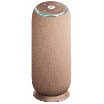 MOTOROLA Sound Flow kõlar XT2549-1 30W väljundvõimsus Sound by Bose Wi-Fi BT Airplay2 Google Spotify UWB 6000mAh IP67 dokilaadimine soe taupe