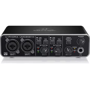 Behringer UMC202HD USB heliliides MIDAS eelvõimenditega