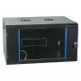 EFB-ELEKTRONIK 19-tolline seinakapp 6U, fikseeritud, 1-osaline, RAL 9005 süsimust, sügavus 450 mm (691706VTS.45)