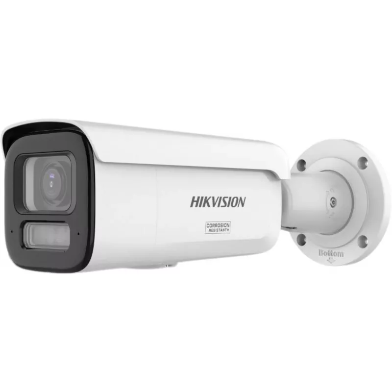 Hikvision DS-2CD2647G3T-LIZSY 4MP ColorVu AcuSense IP-kaamera, motoriseeritud varifokaal 2.8-12mm, valge