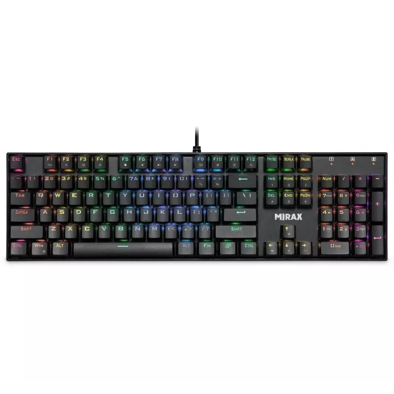 Defender Mirax GK-352 Mechanical Gaming Keyboard, Outemu Blue Switches, RGB Backlight, Wired USB, Black