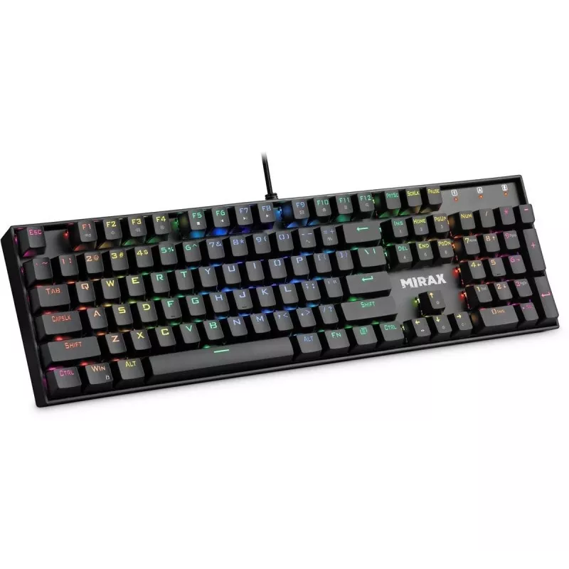 Defender Mirax GK-352 Mechanical Gaming Keyboard, Outemu Blue Switches, RGB Backlight, Wired USB, Black