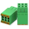Teltonika Networks 2x3-pin toiteühendus - klemmliist, 6-pin, 10A, 300V, roheline