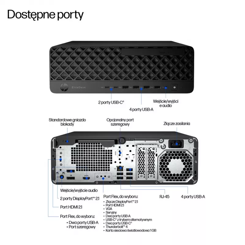 HP EliteDesk 800 G1 SFF Desktop PC, Intel Core i5-4590, 16GB RAM, 512GB SSD, Windows 11 Pro, 3-aastane garantii