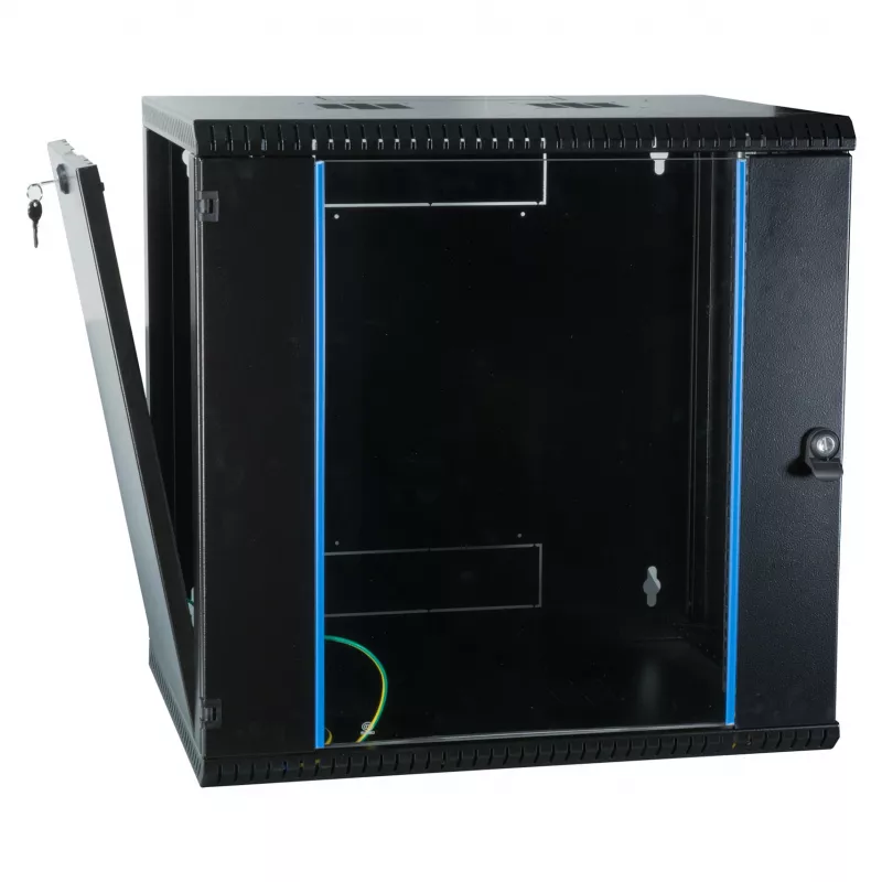 EFB Elektronik EFB 19-tolline seinakinnitusega kapp 12U, fikseeritud, 1-osaline, RAL 9005, sügavus 450 mm