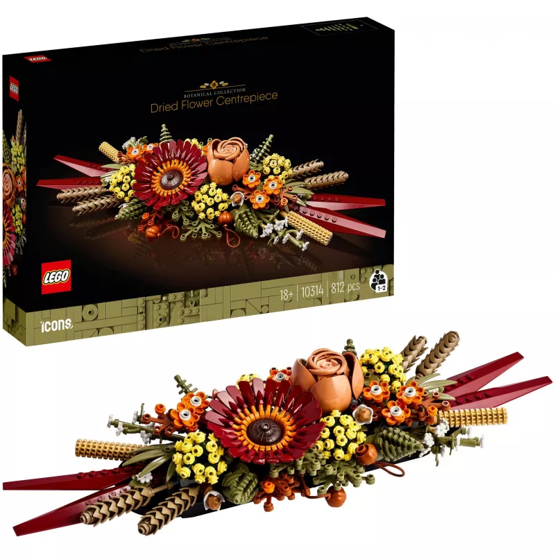 LEGO ICONS 10314 Kuivatatud lillede keskkaunistus