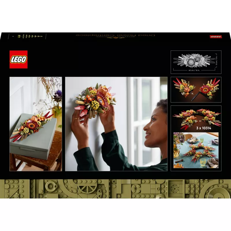 LEGO ICONS 10314 Kuivatatud lillede keskkaunistus