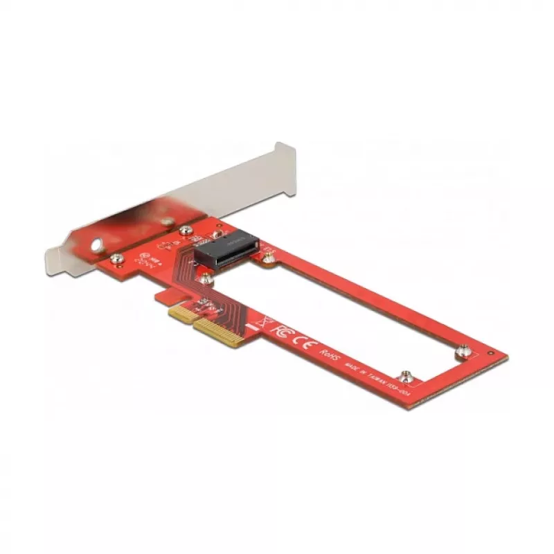 Delock PCI Express x4 kaart 1 x EDSFF E1.S pesaga - madal profiil