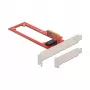 Delock PCI Express x4 kaart 1 x EDSFF E1.S pesaga - madal profiil