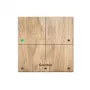 Grenton Touch Panel 4 Touch Fields TF-Bus Light Wooden Front