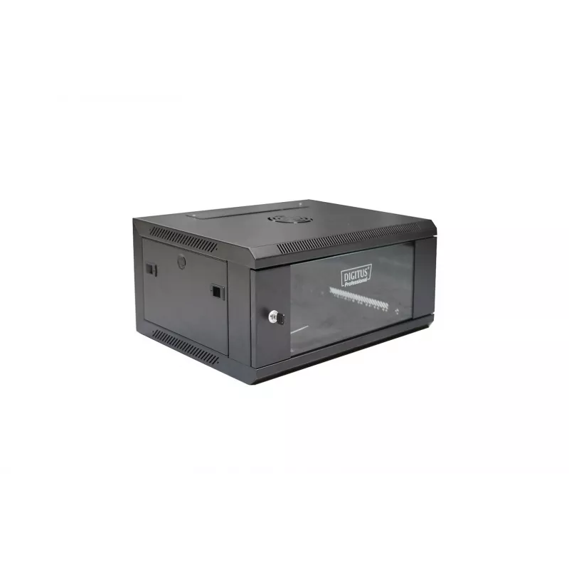 Digitus DN-W19 04U/450/B Rackkapp 4U seinakinnitusega rack must