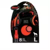 FLEXI XTREME L Sissetõmmatav Koerarihm Lint 8m - kuni 55kg Oranž
