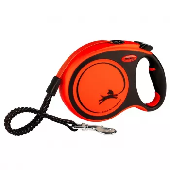 FLEXI XTREME L Sissetõmmatav Koerarihm Lint 8m - kuni 55kg Oranž