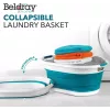 Beldray LA034816TQFEU7 Kokkupandav Pesukorv, Valge/Mint