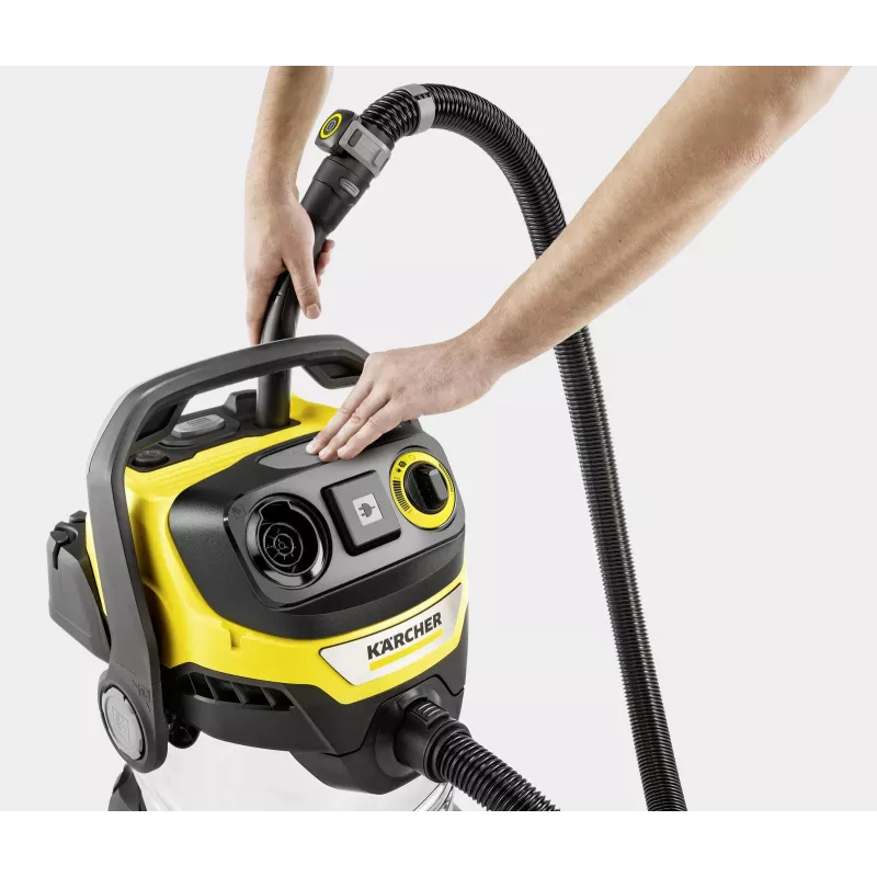 Kärcher WD 7 Control P S 30/6/35/T märg- ja kuivtolmuimeja, 1400 W, 30 L, roostevaba teras