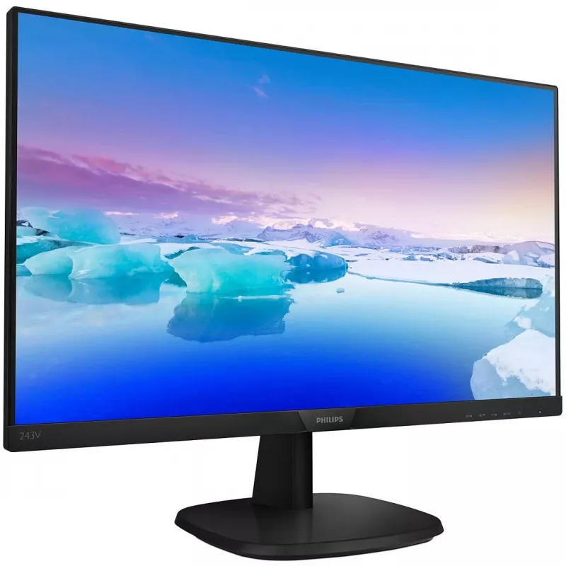 Philips V-Line 243V7QDSB 23.8 tolli Full HD IPS LED Monitor - FlickerFree, LowBlue Mode, 75Hz, VGA/DVI/HDMI